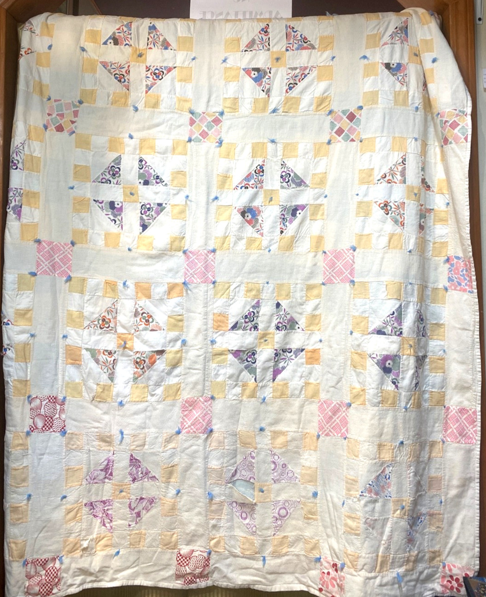 C1940 Patchwork Quilt Needs Some Repairs